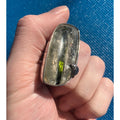 Stephen Dweck Sterling Silver Green Tourmaline in Quartz Ring OOAK Size 7.25 54g