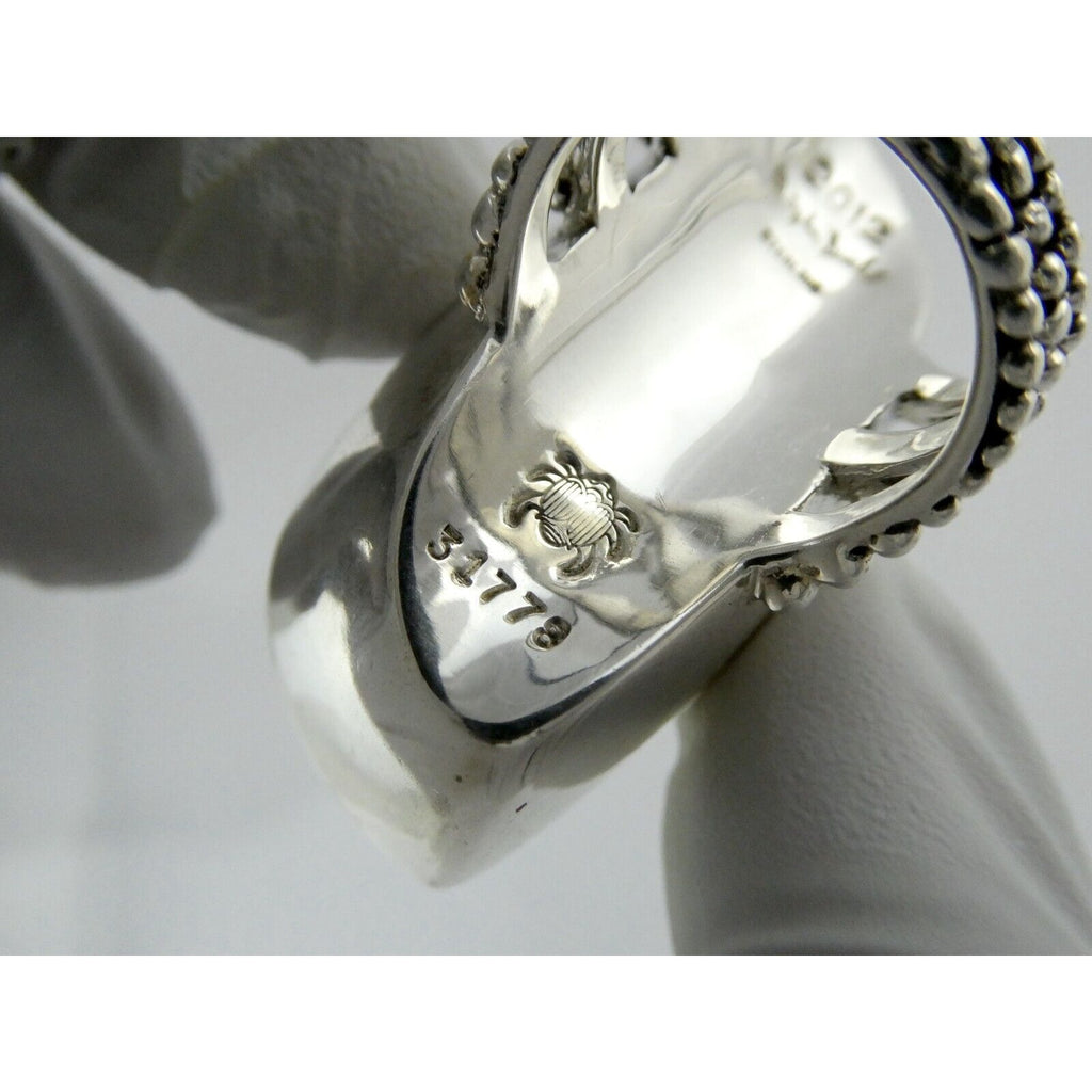 Stephen Dweck Sterling Silver Green Tourmaline in Quartz Ring OOAK Size 7.25 54g