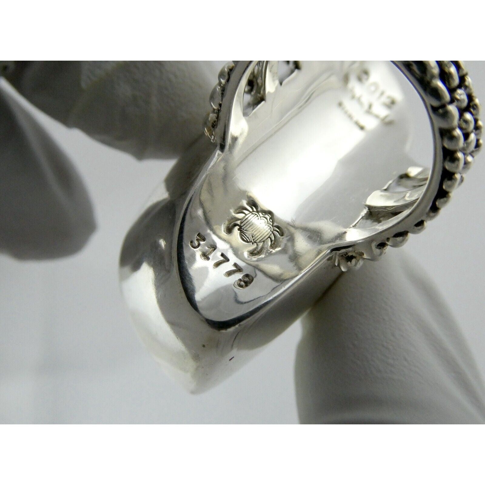 Stephen Dweck Sterling Silver Green Tourmaline in Quartz Ring OOAK Size 7.25 54g