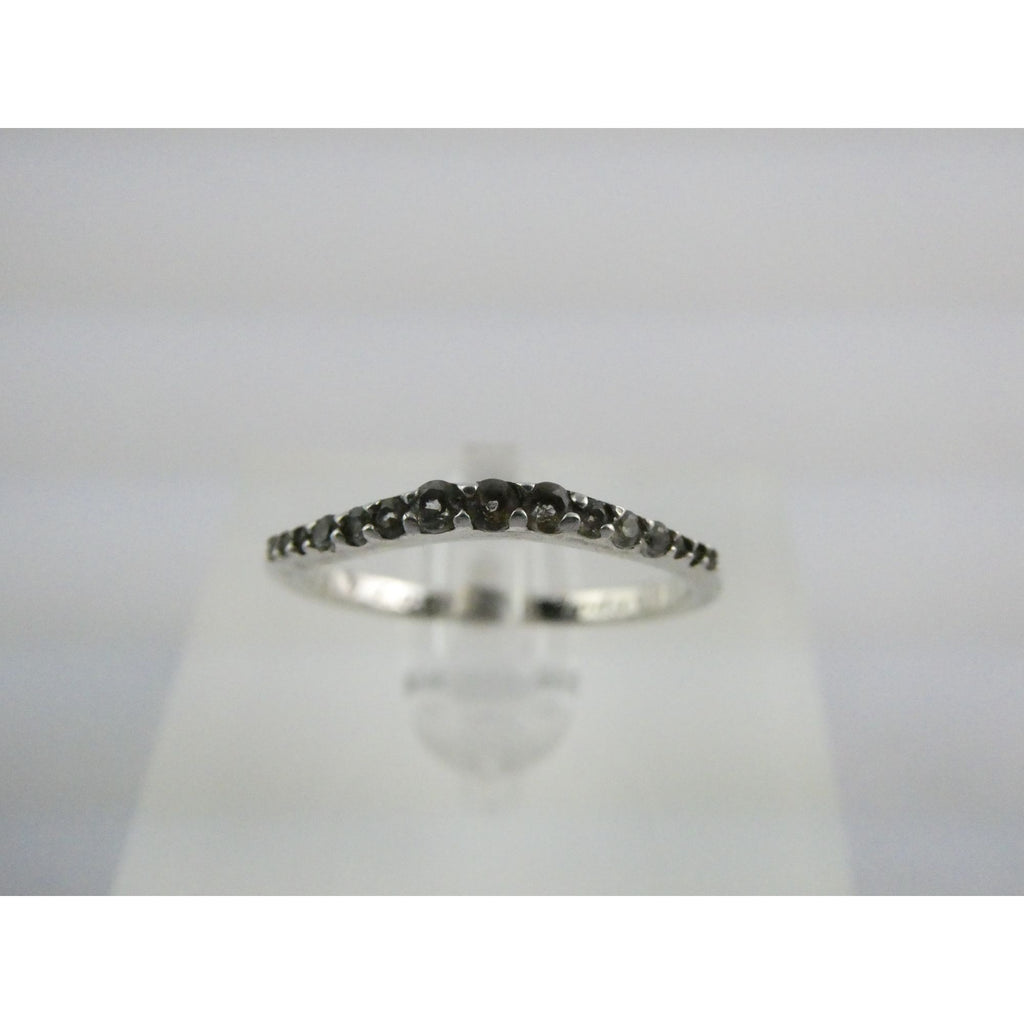 Sterling Silver Smoky Quartz Band Ring Size 7.25 I Love You Today Quote 1.4g
