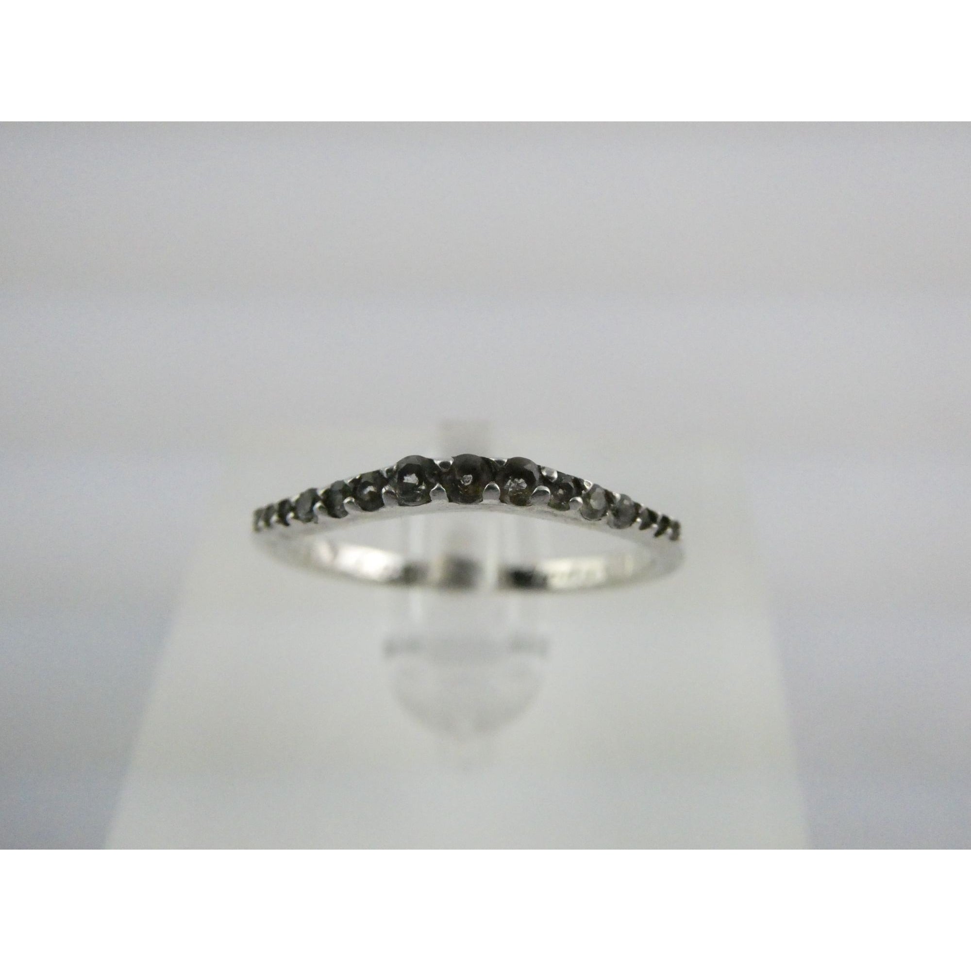 Sterling Silver Smoky Quartz Band Ring Size 7.25 I Love You Today Quote 1.4g