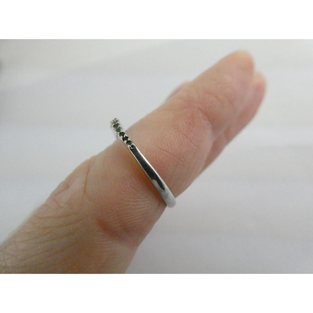Sterling Silver Smoky Quartz Band Ring Size 7.25 I Love You Today Quote 1.4g