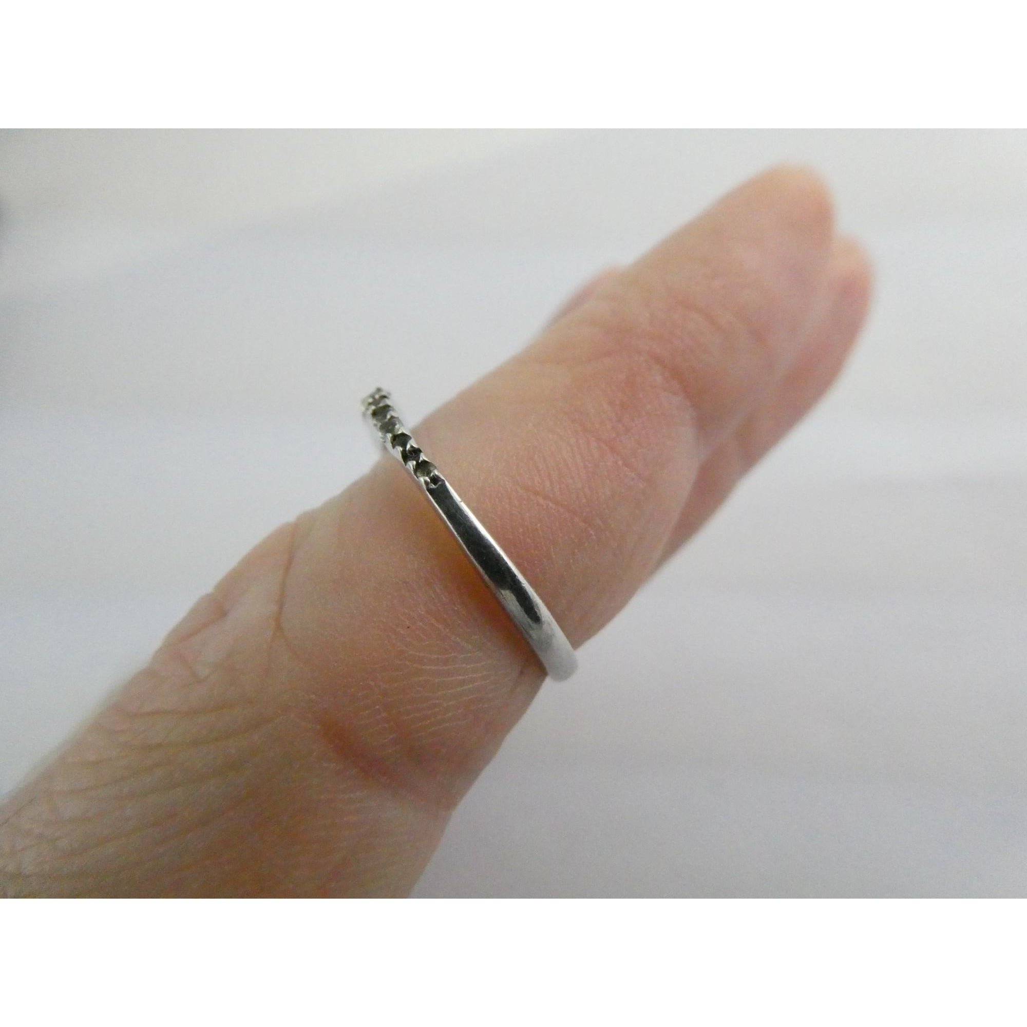 Sterling Silver Smoky Quartz Band Ring Size 7.25 I Love You Today Quote 1.4g