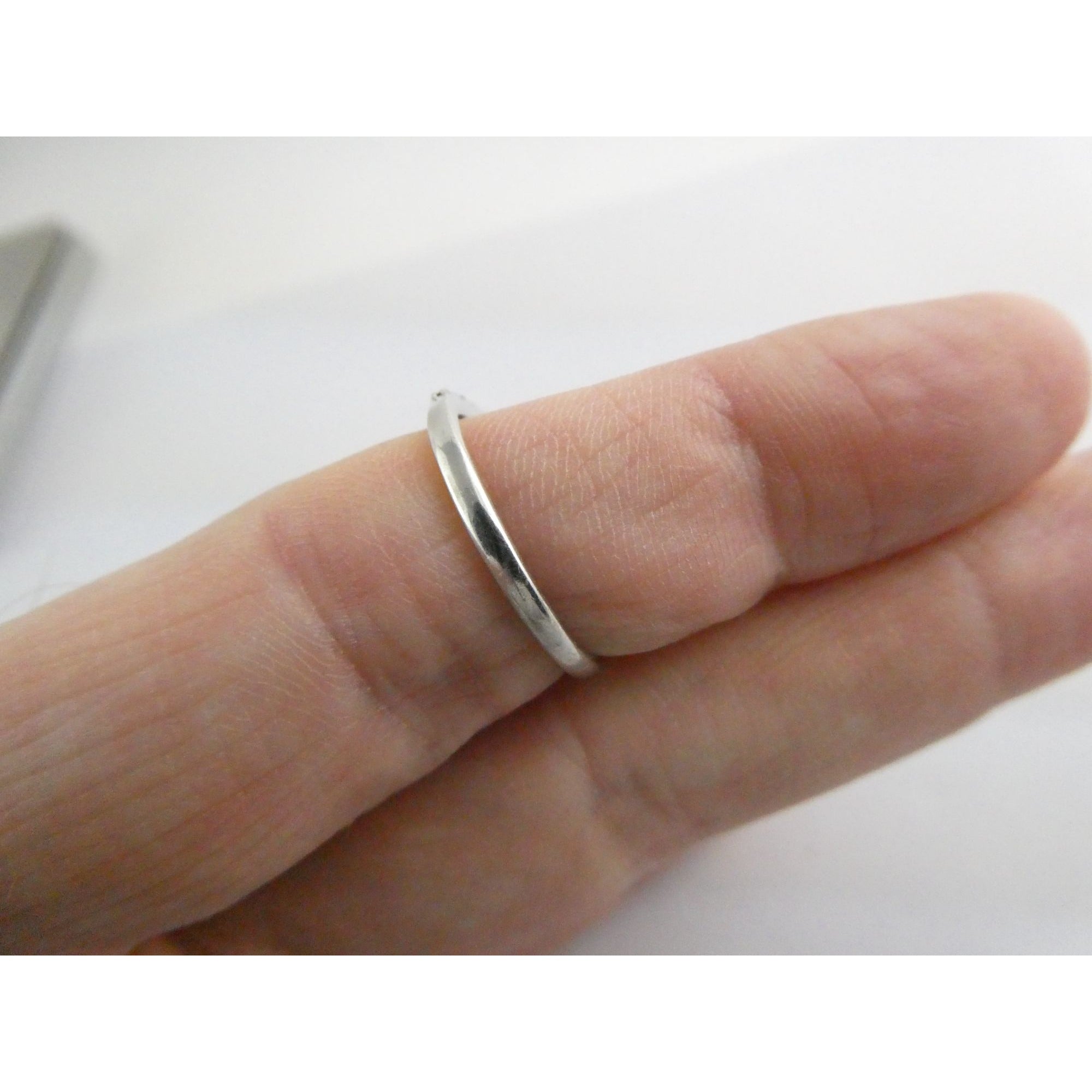 Sterling Silver Smoky Quartz Band Ring Size 7.25 I Love You Today Quote 1.4g