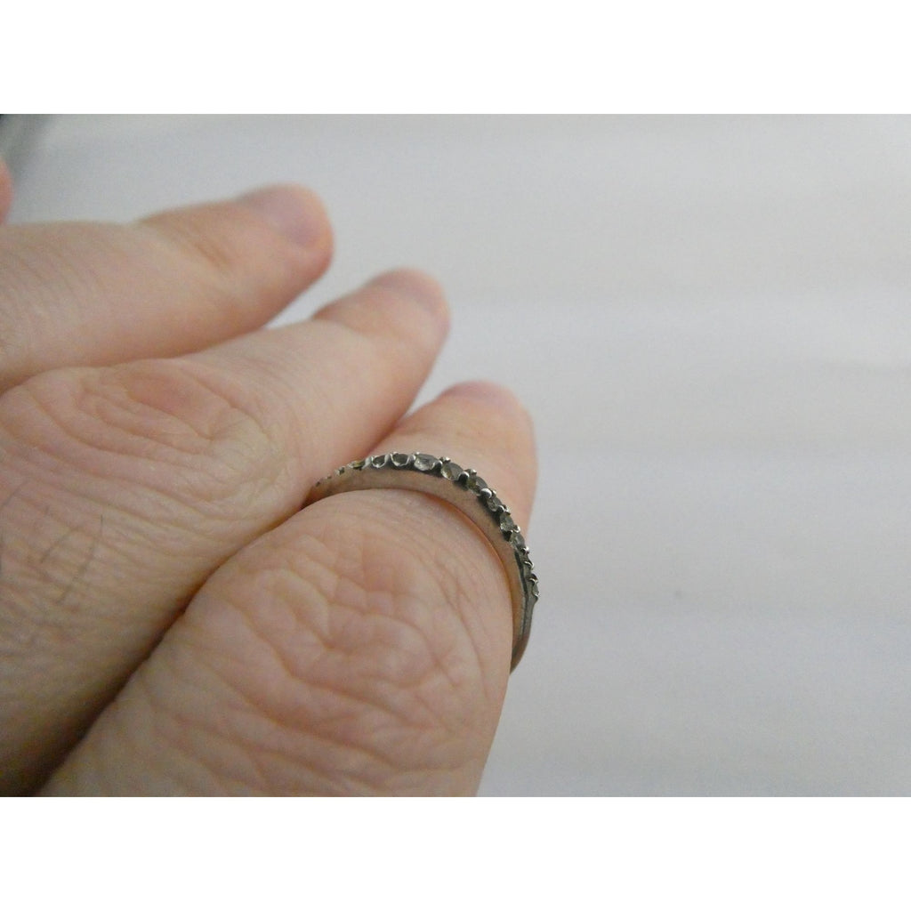 Sterling Silver Smoky Quartz Band Ring Size 7.25 I Love You Today Quote 1.4g