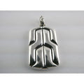 John Hardy Sterling Silver Anchor Icon Tag Pendant 16.1g Weight 44mm Total Long