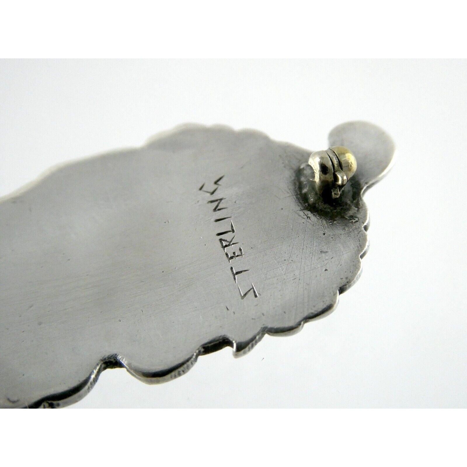 Danish Silversmith Peer Smed Sterling Silver Arts and Crafts Flower Brooch Pin
