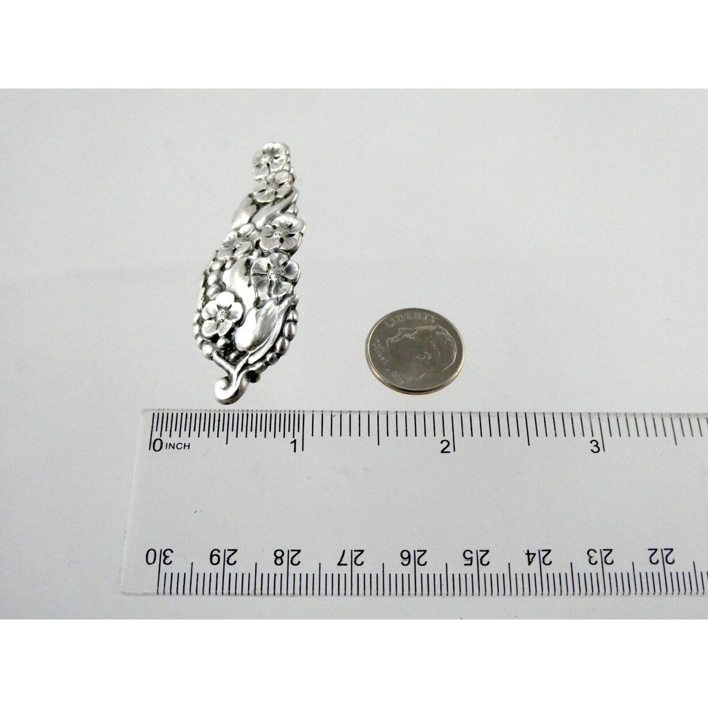 Danish Silversmith Peer Smed Sterling Silver Arts and Crafts Flower Brooch Pin