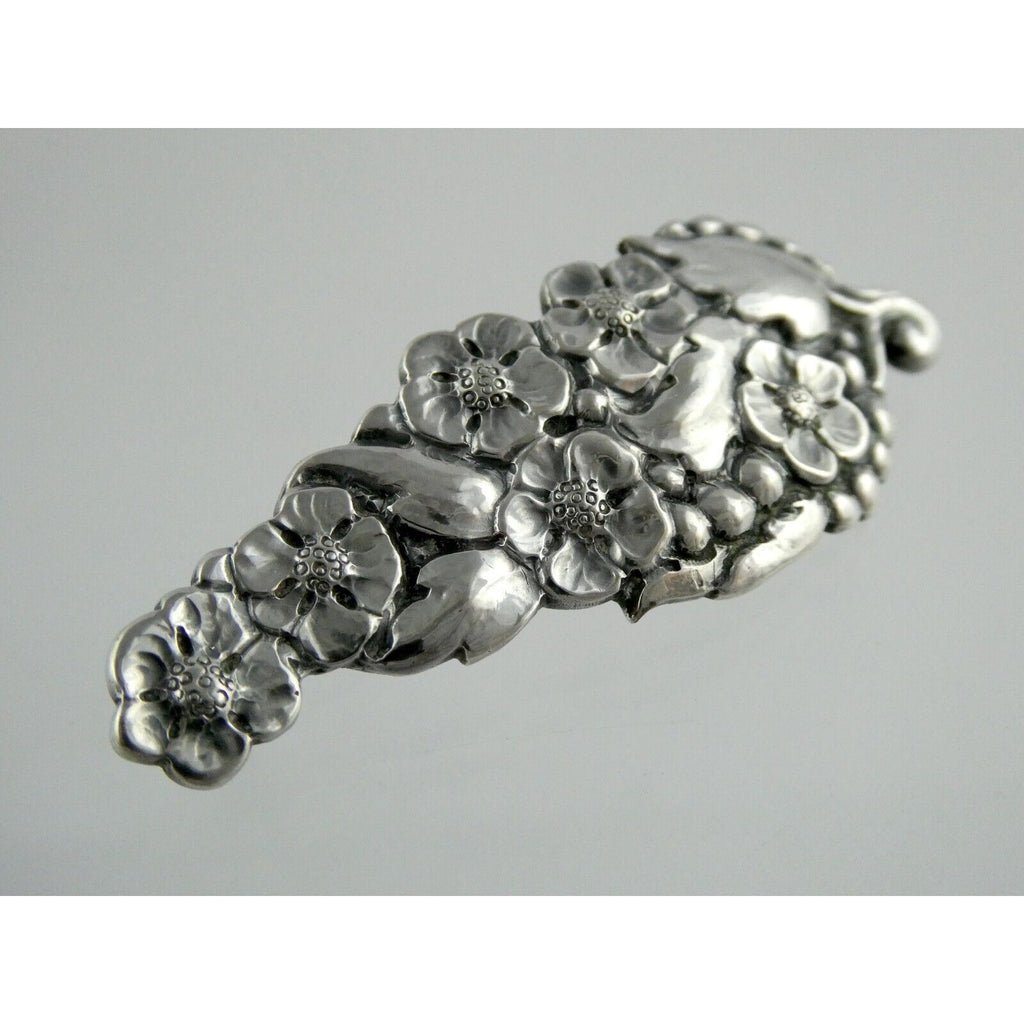 Danish Silversmith Peer Smed Sterling Silver Arts and Crafts Flower Brooch Pin