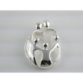 Carolyn Pollack Relios Sterling Silver Loving Family Of Five Pendant 8g 34mm