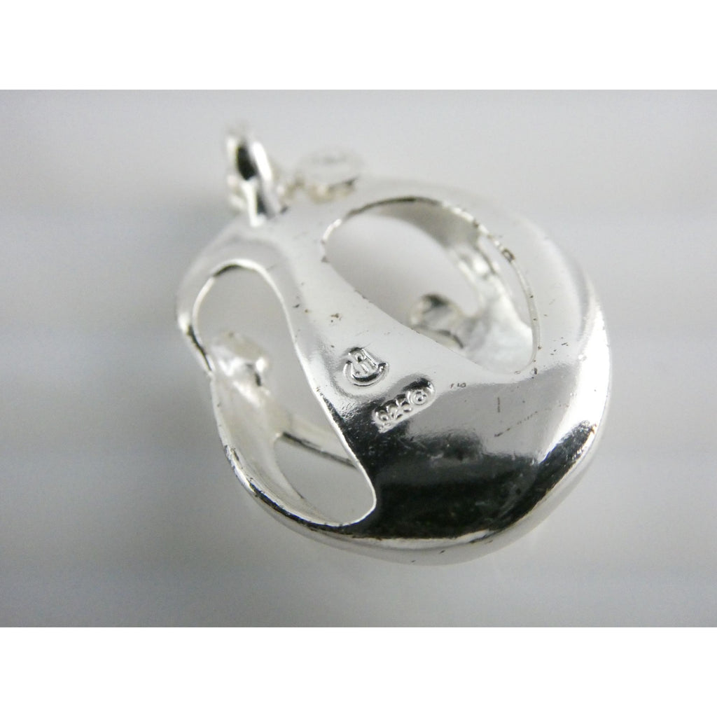 Carolyn Pollack Relios Sterling Silver Loving Family Of Five Pendant 8g 34mm