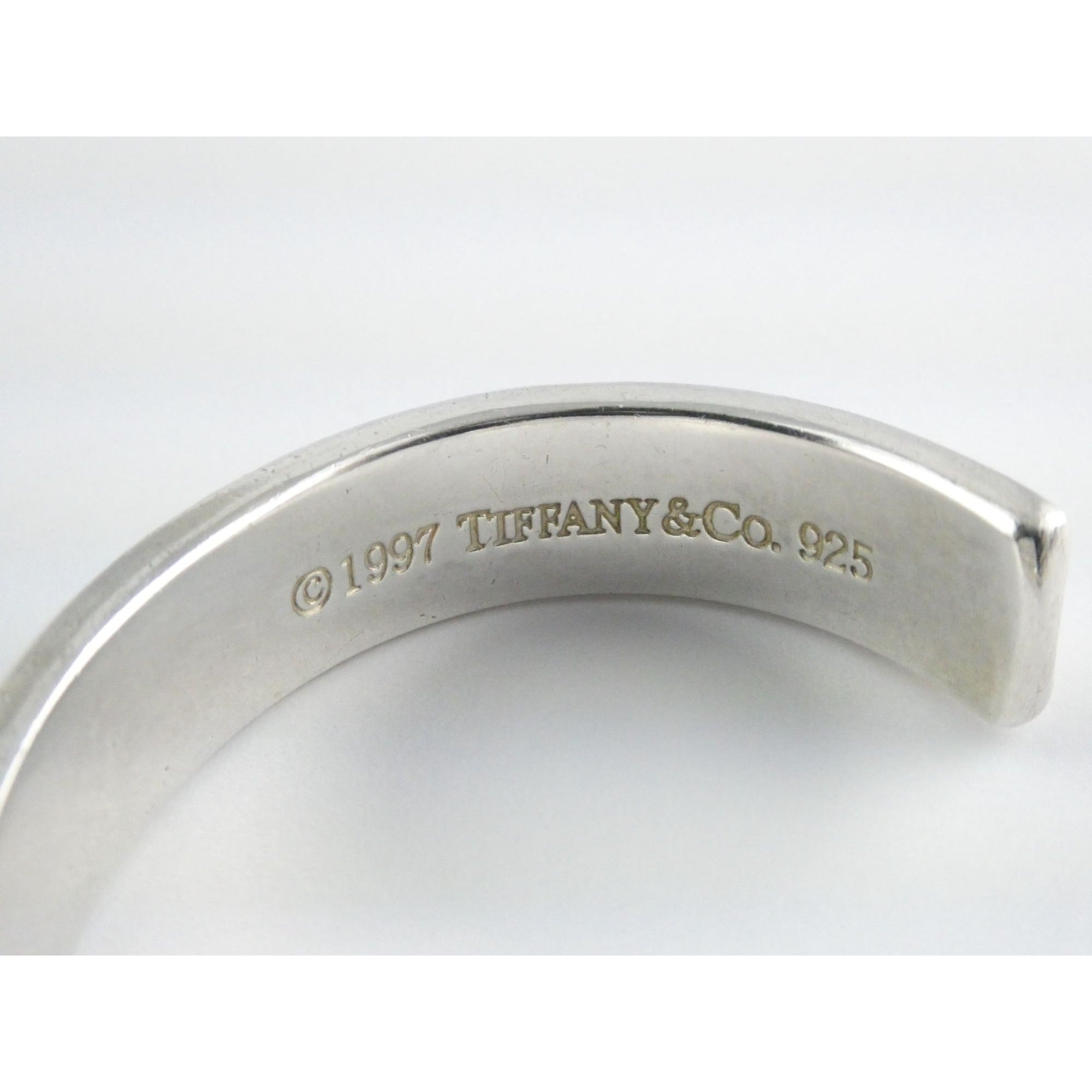 Tiffany and Co 1837 Sterling Silver Cuff Bracelet 1997 with Box 6.25 Inches 42g