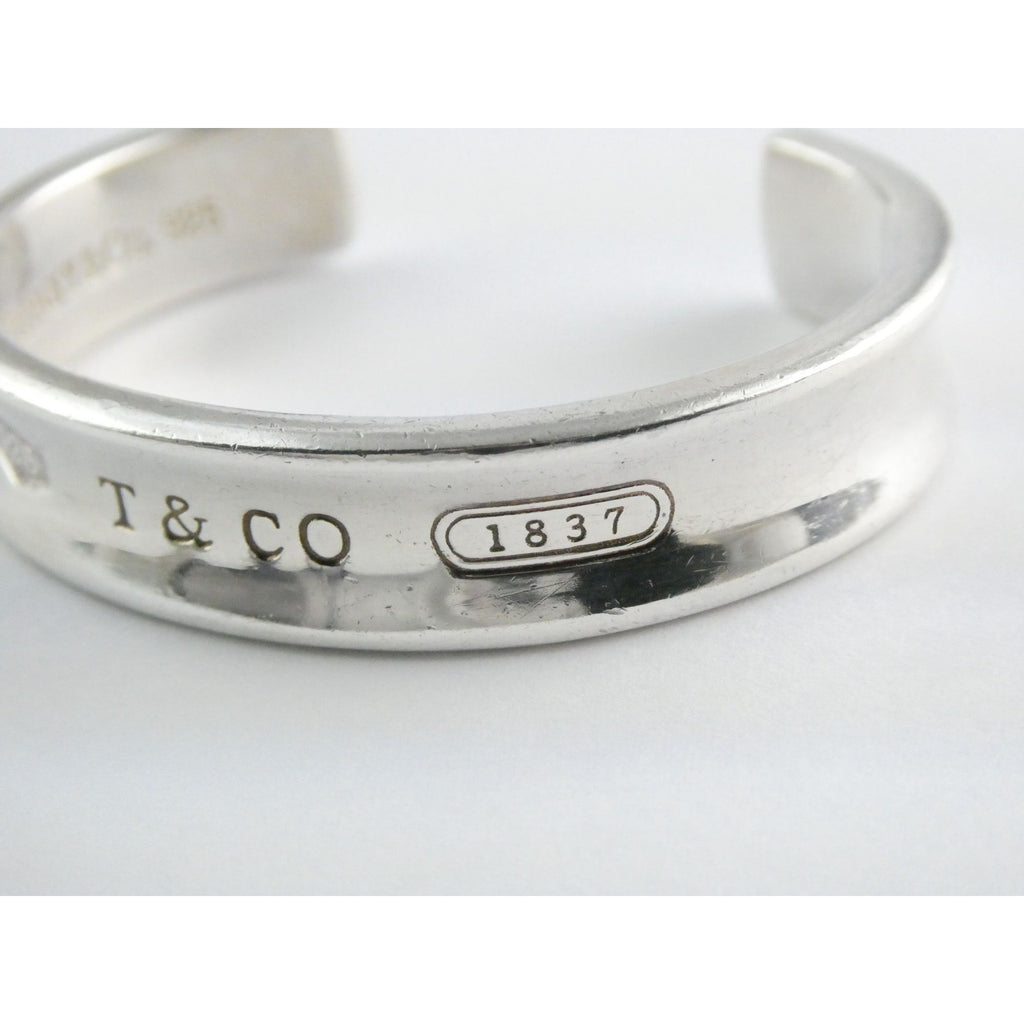 Tiffany and Co 1837 Sterling Silver Cuff Bracelet 1997 with Box 6.25 Inches 42g
