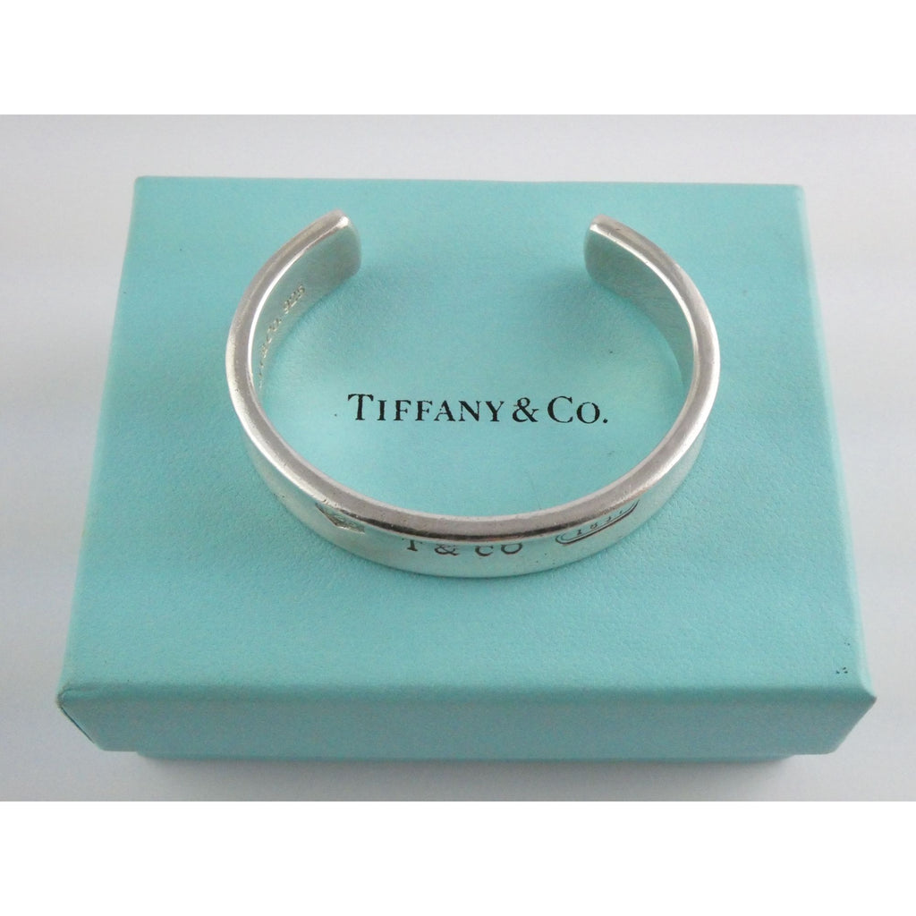 Tiffany and Co 1837 Sterling Silver Cuff Bracelet 1997 with Box 6.25 Inches 42g