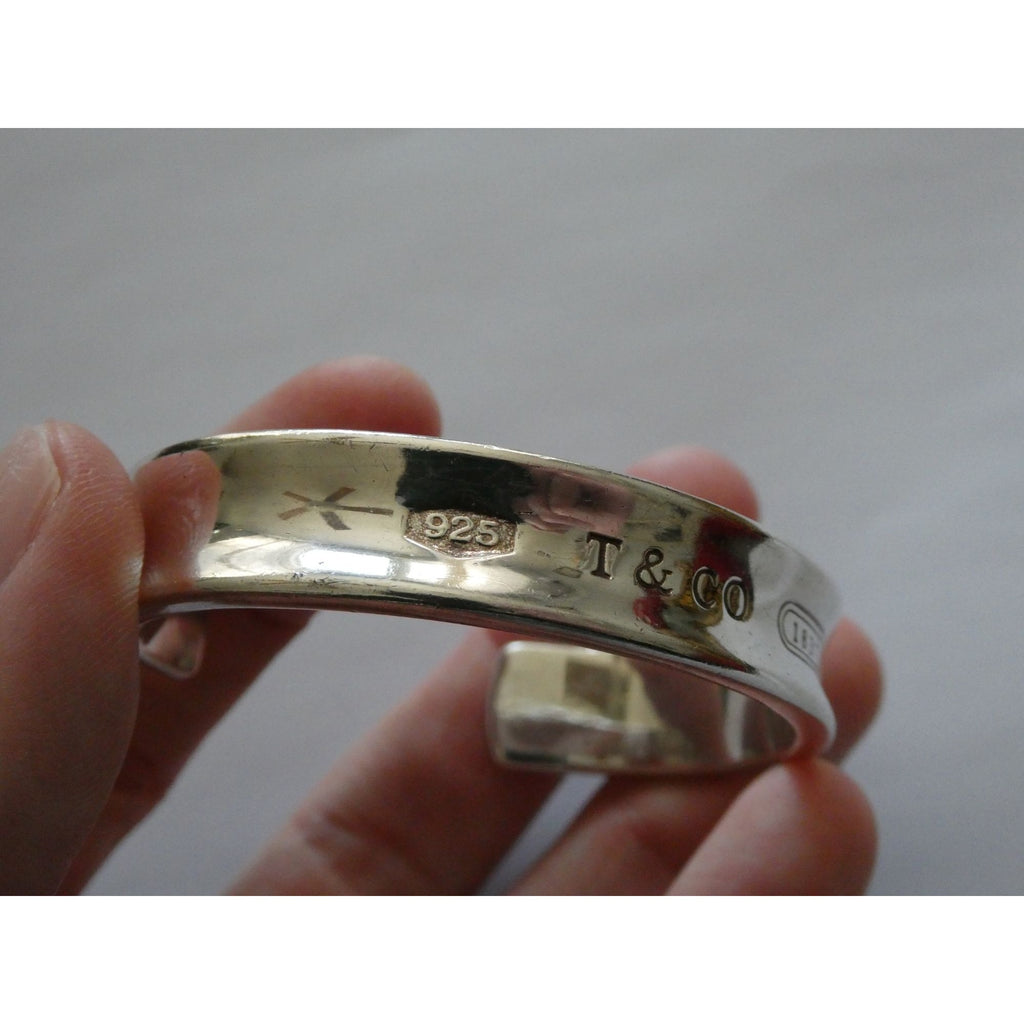 Tiffany and Co 1837 Sterling Silver Cuff Bracelet 1997 with Box 6.25 Inches 42g