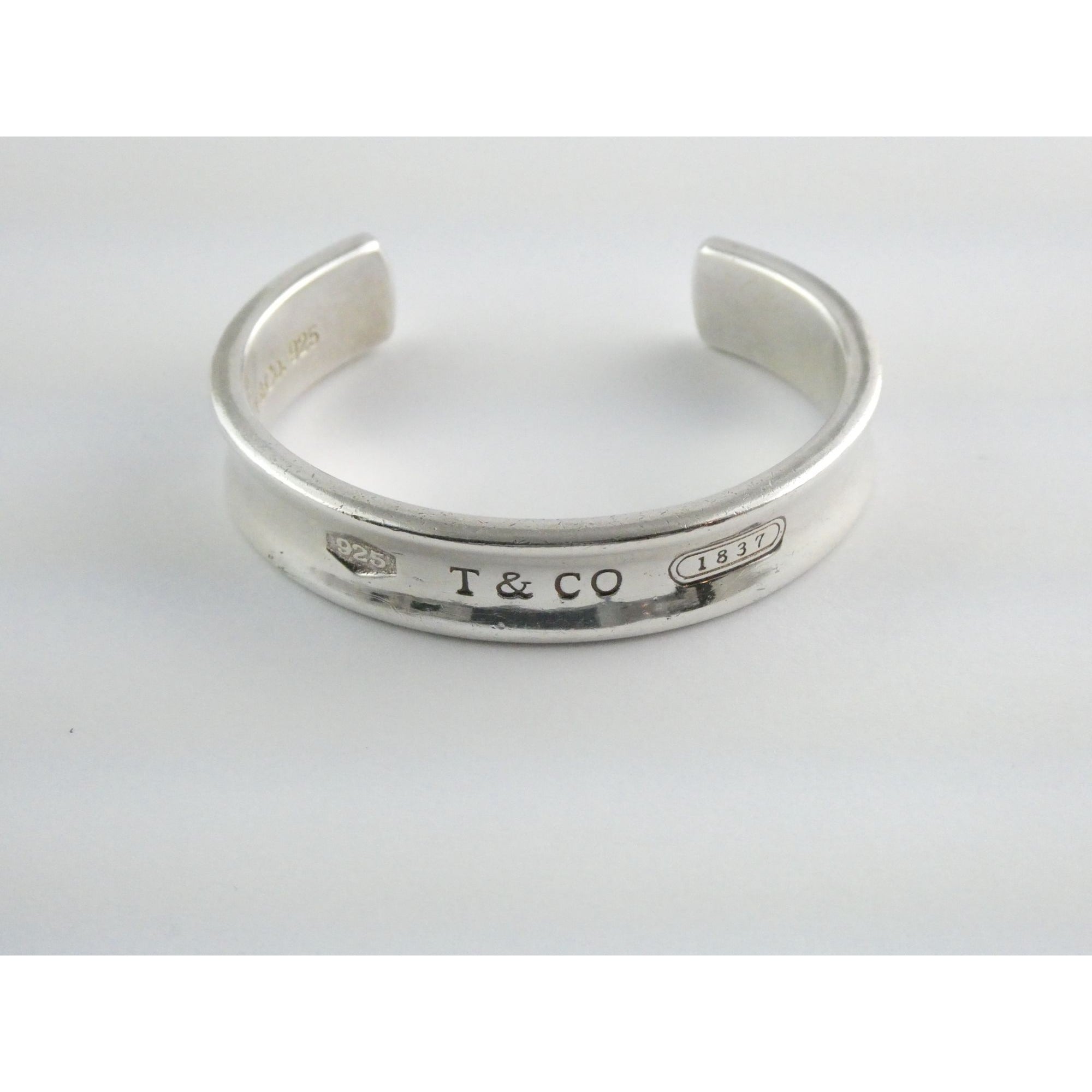Tiffany and Co 1837 Sterling Silver Cuff Bracelet 1997 with Box 6.25 Inches 42g