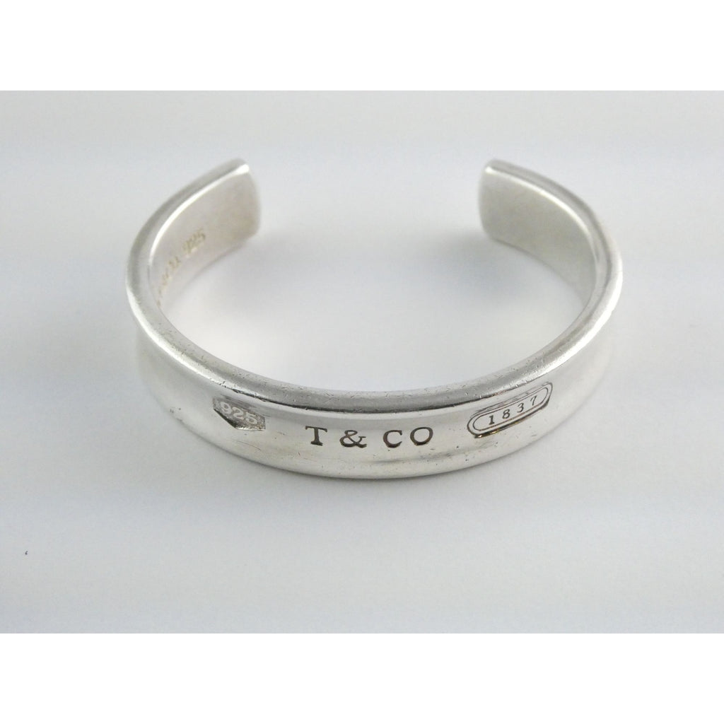 Tiffany and Co 1837 Sterling Silver Cuff Bracelet 1997 with Box 6.25 Inches 42g