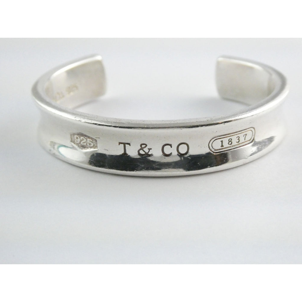 Tiffany and Co 1837 Sterling Silver Cuff Bracelet 1997 with Box 6.25 Inches 42g