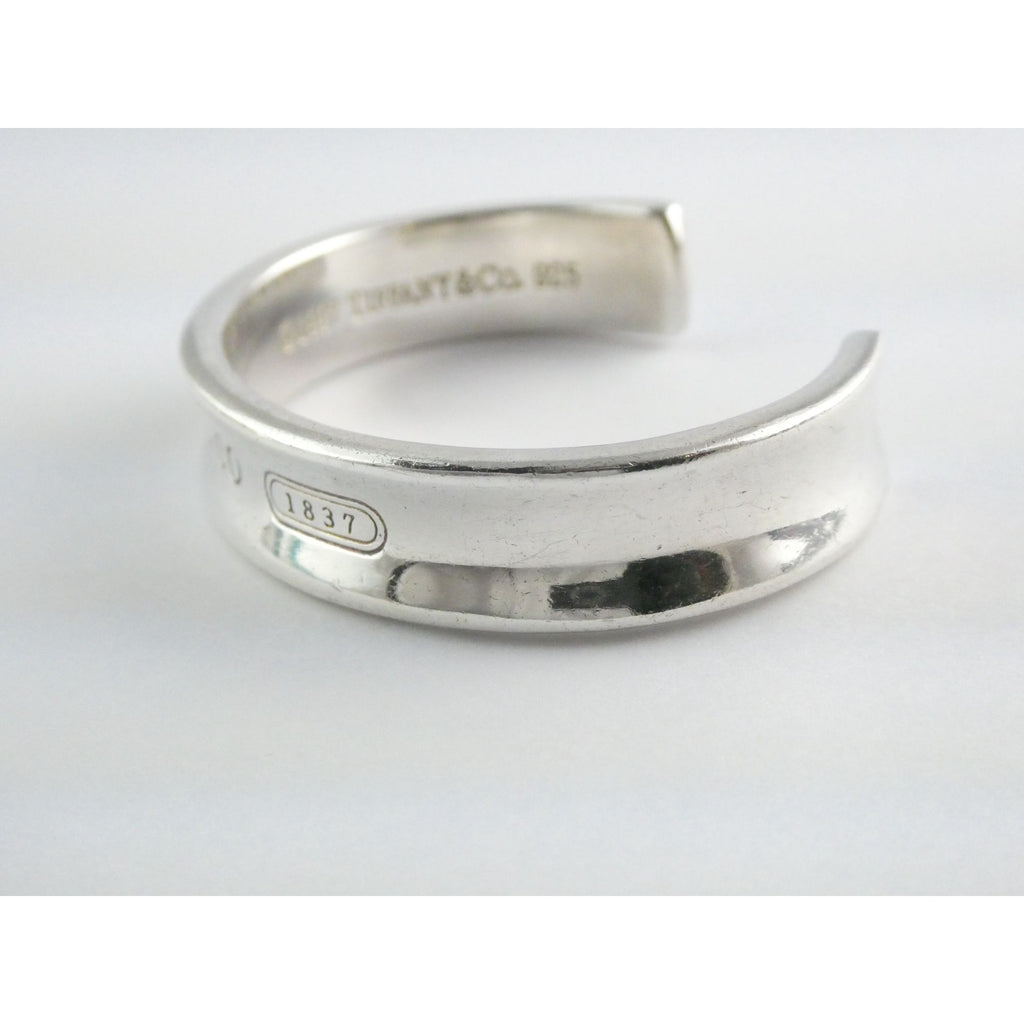 Tiffany and Co 1837 Sterling Silver Cuff Bracelet 1997 with Box 6.25 Inches 42g