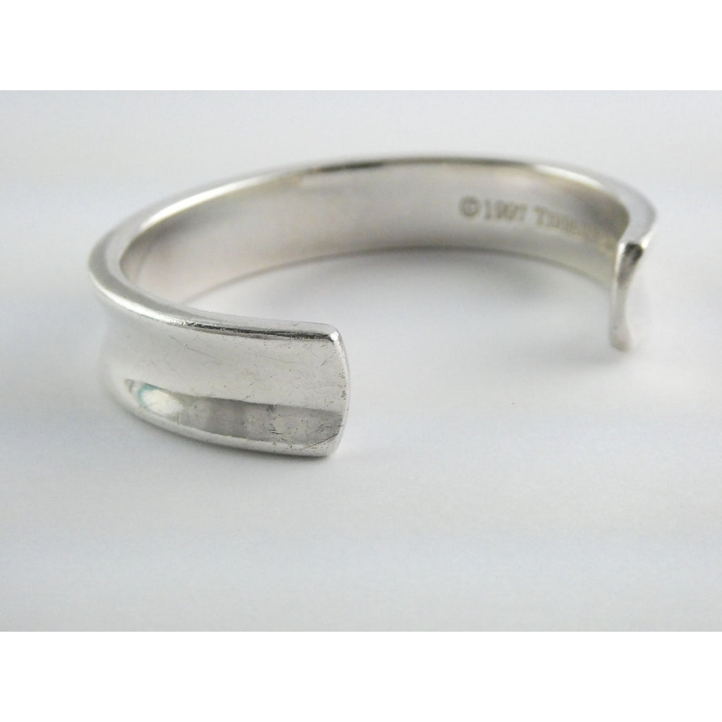 Tiffany and Co 1837 Sterling Silver Cuff Bracelet 1997 with Box 6.25 Inches 42g