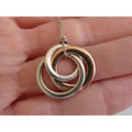Tiffany & Co 1837 Sterling Silver and Rubedo Metal Interlocking Circles Necklace