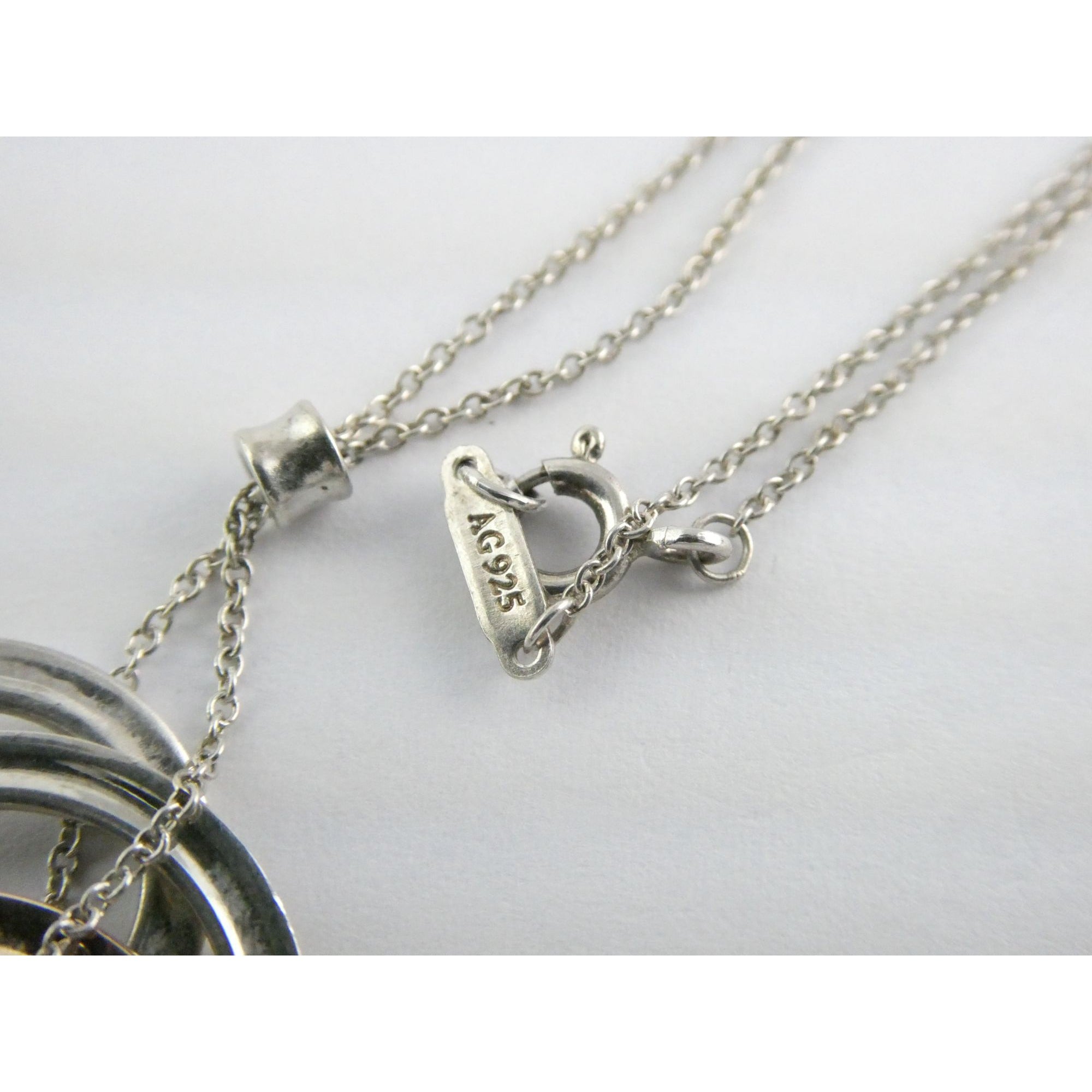 Tiffany & Co 1837 Sterling Silver and Rubedo Metal Interlocking Circles Necklace
