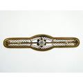 Vintage 10k Yellow Gold and Natural Diamond Filigree Bar Pin Brooch 3.2g 2 Inch