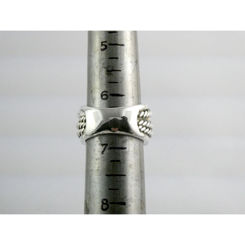 David Yurman Crossover Sterling Silver Layered Ring Design 925 Size 6.5
