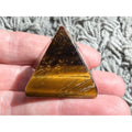Polished Tigers Eye Pyramid Piece Specimen 28.8g Weight 1.75 Inch Height