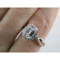 RJ Graziano Sterling Silver White Crystal Ornate Design Ring 925 Size 10 3.5g
