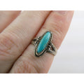 Vintage Bell Trading Post Sterling Silver Turquoise Cabochon Ring Size 5.5 3g