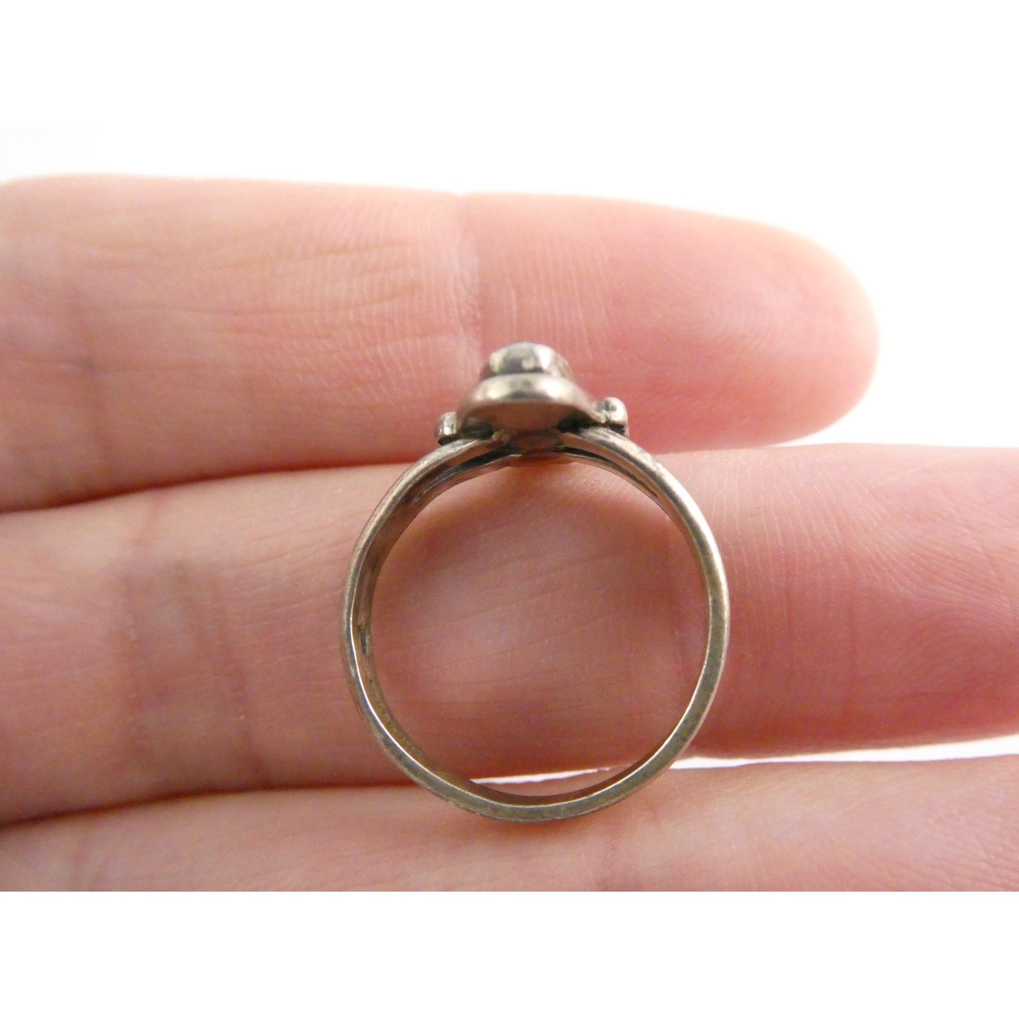 Vintage Bell Trading Post Sterling Silver Turquoise Cabochon Ring Size 5.5 3g