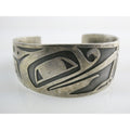 Pacific Northwest Native D Dennis MAG Metal Arts Sterling Silver Cuff Bracelet