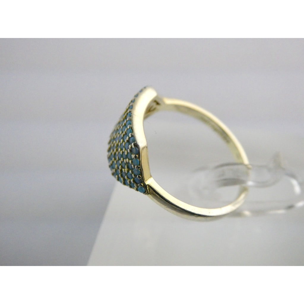Native Gem Sterling Silver Turquoise Array Ring 925 Size 6 Weighs 2.6g