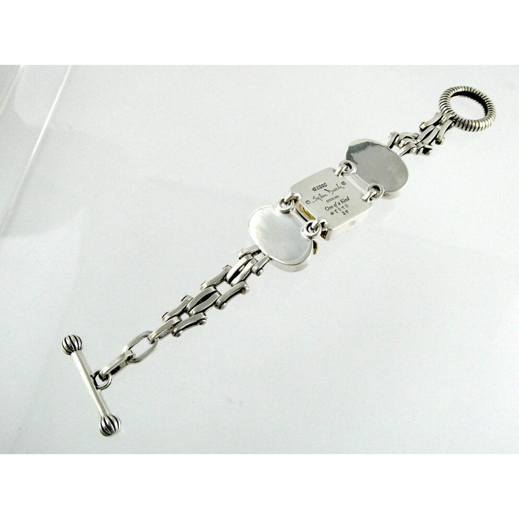 Stephen Dweck One of a Kind Sterling Silver Opal Bracelet 9898 30 6.75 Inch 925