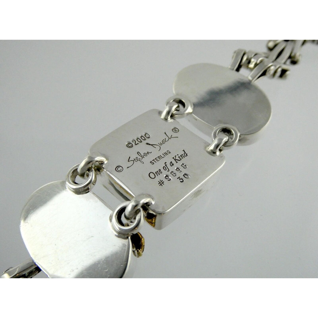 Stephen Dweck One of a Kind Sterling Silver Opal Bracelet 9898 30 6.75 Inch 925