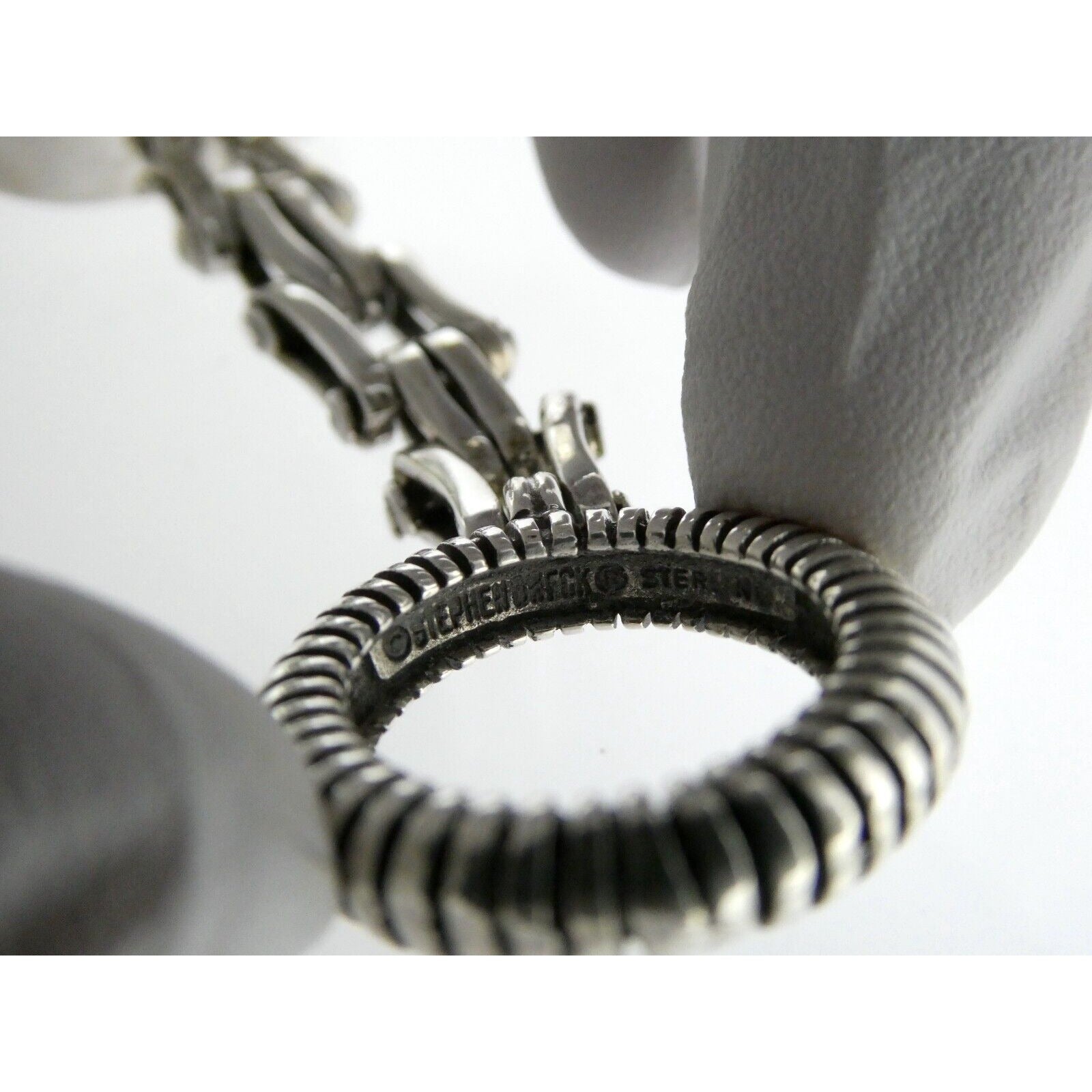Stephen Dweck One of a Kind Sterling Silver Opal Bracelet 9898 30 6.75 Inch 925