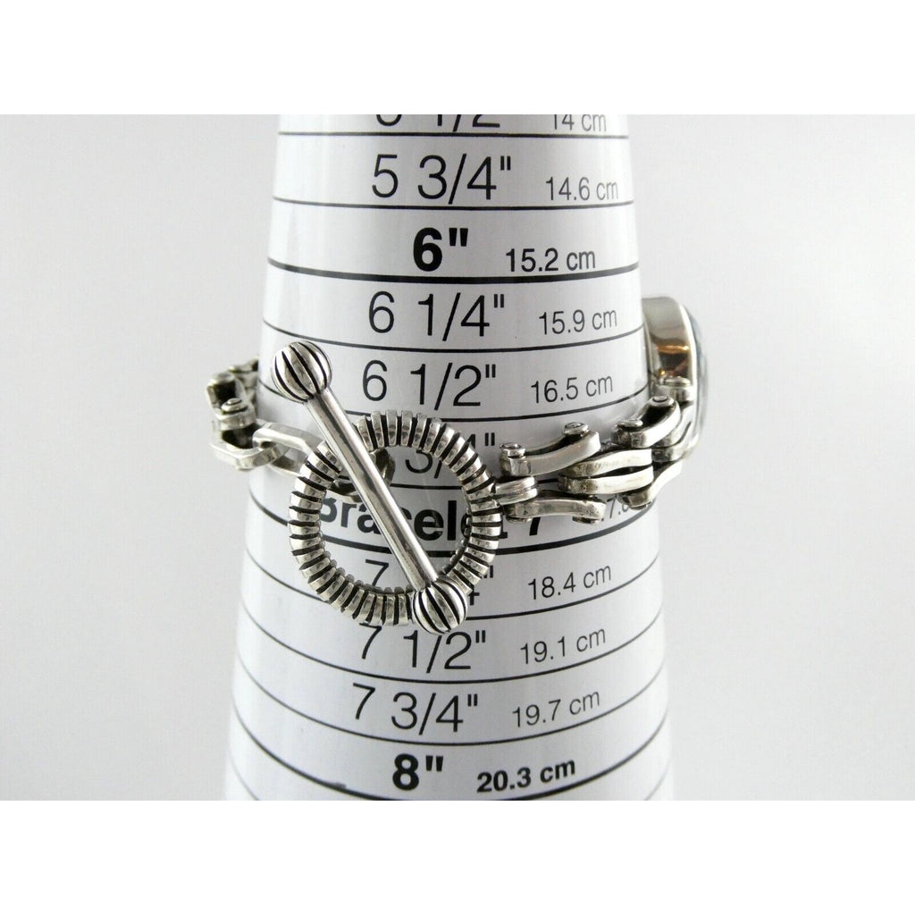 Stephen Dweck One of a Kind Sterling Silver Opal Bracelet 9898 30 6.75 Inch 925