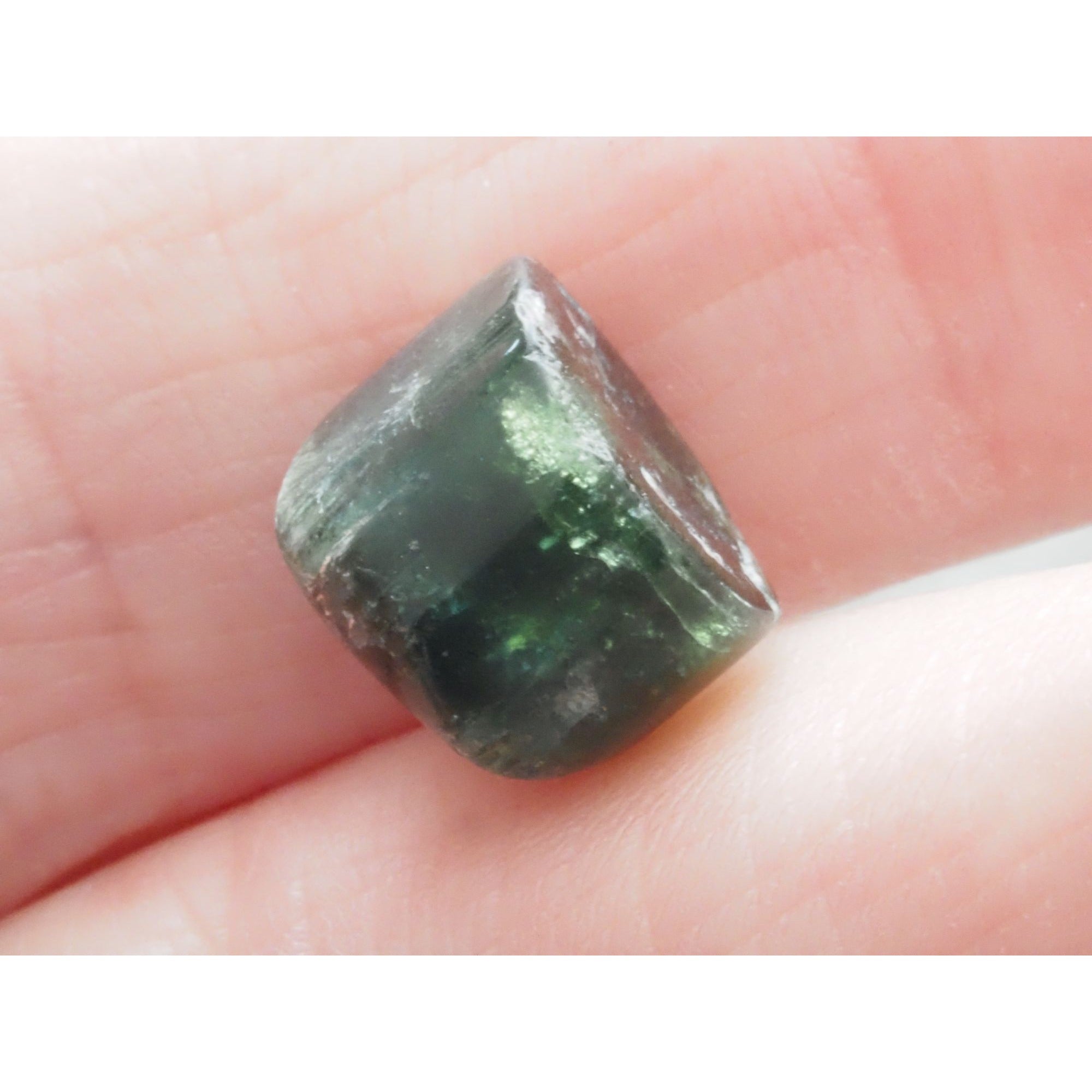 Natural Green Tourmaline Piece Specimen 1.6g Weight 10.75mm Max Length Freeform