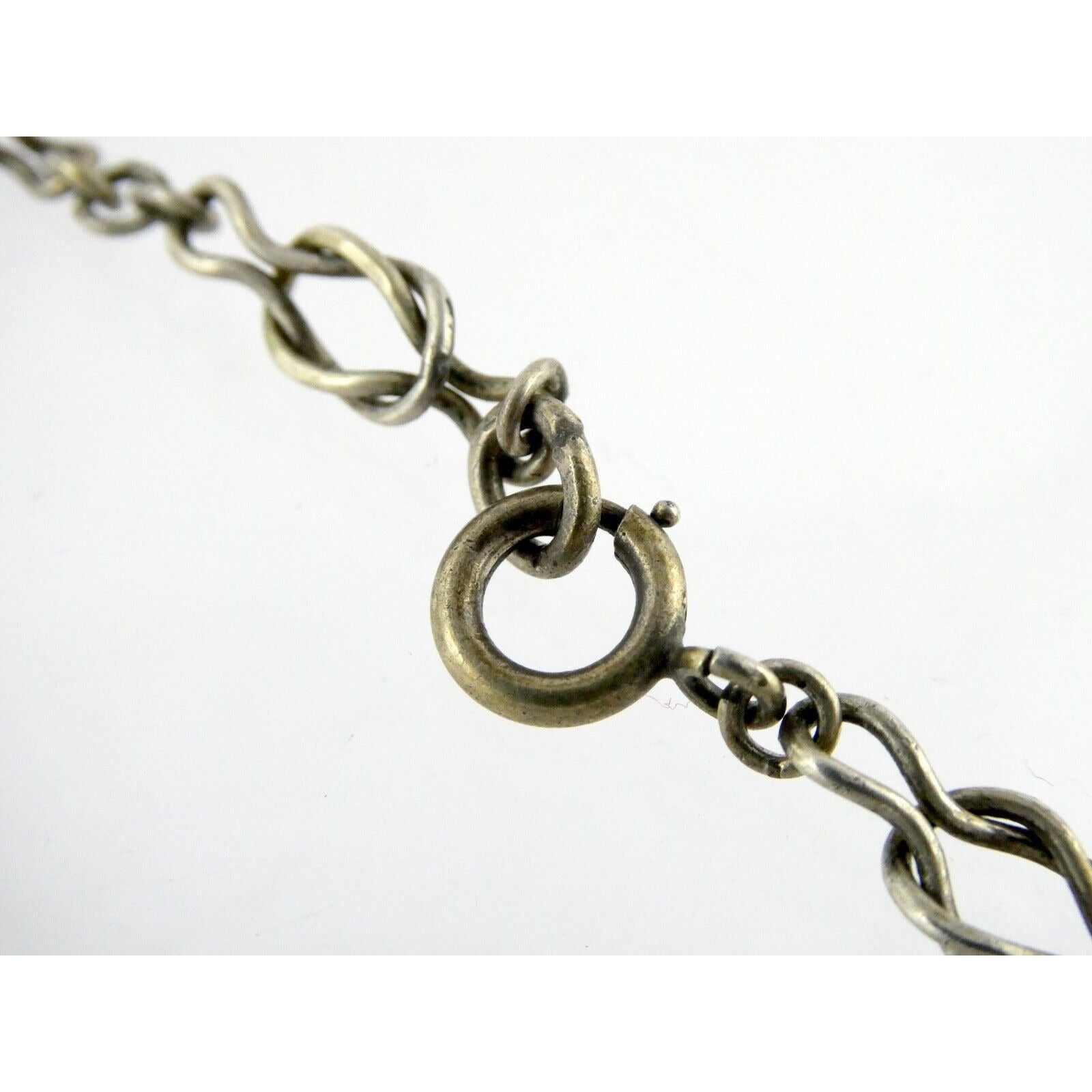 Vintage Peruzzi Boston Sterling Silver Green Onyx Grape Vine Necklace 925 16 In