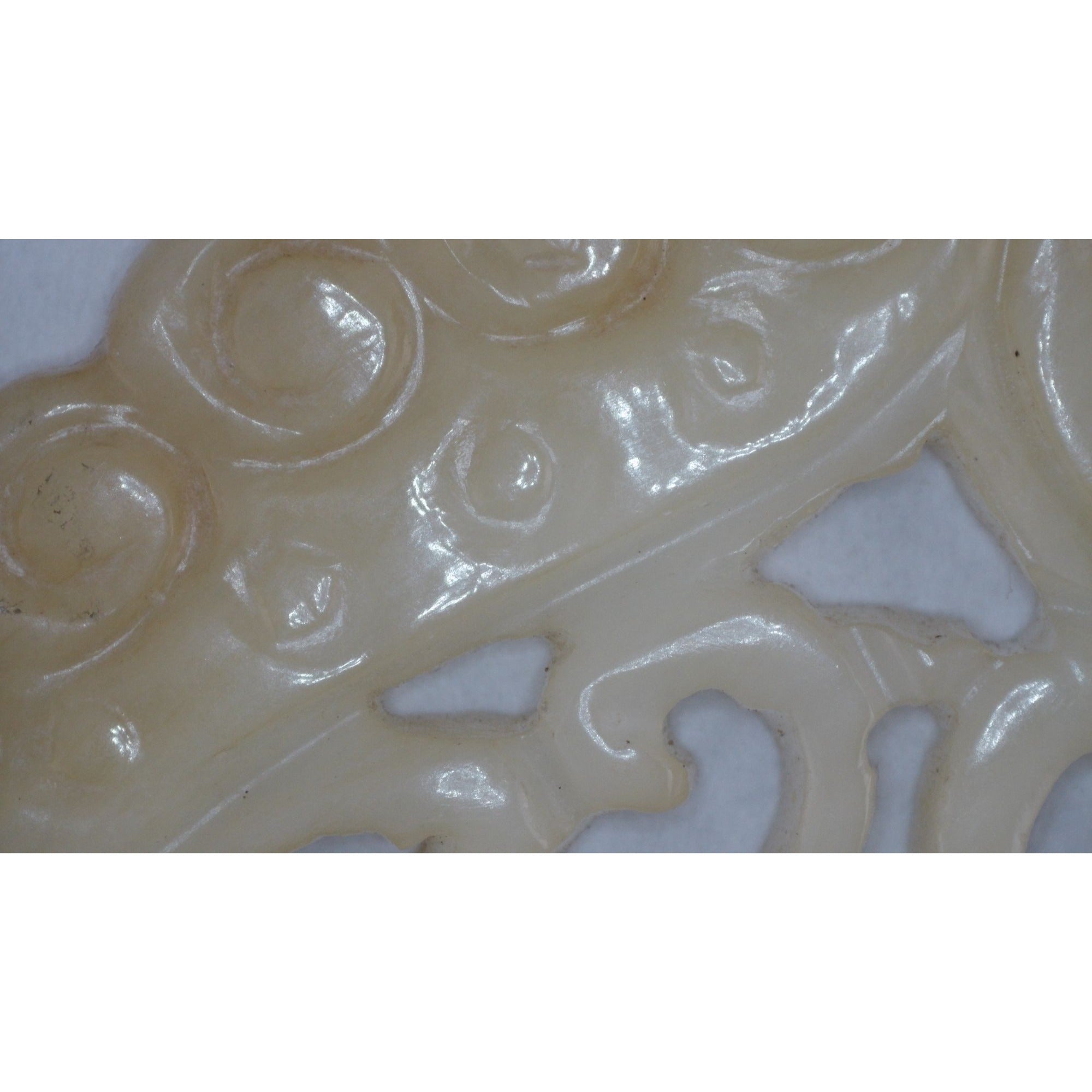 Vintage Carved Light Pale Green Jade Floral Vase Pendant Talisman 27.3g 2 3/8 In