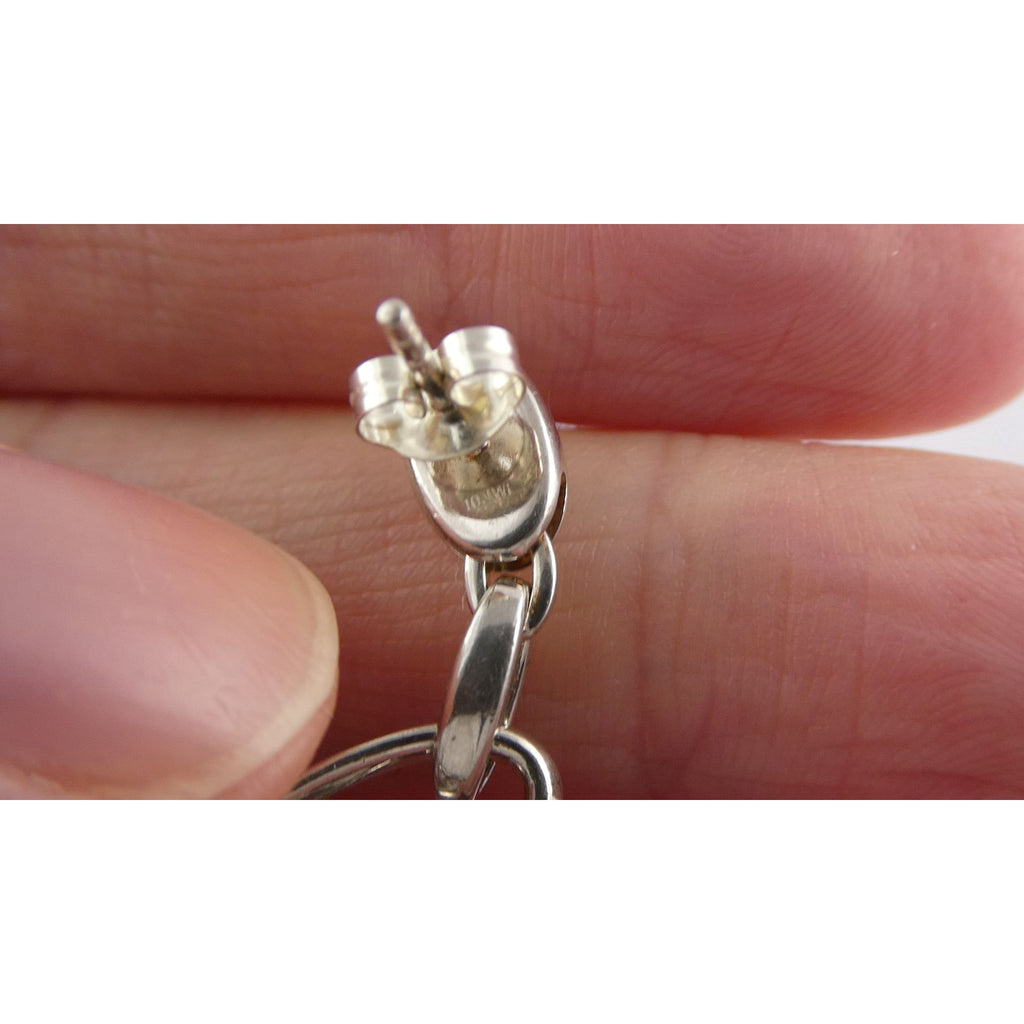 Montblanc Germany Sterling Silver NR Star Mobile Dangling Earrings 10g 40mm Long