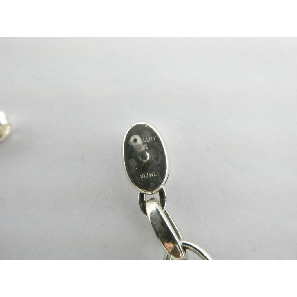 Montblanc Germany Sterling Silver NR Star Mobile Dangling Earrings 10g 40mm Long