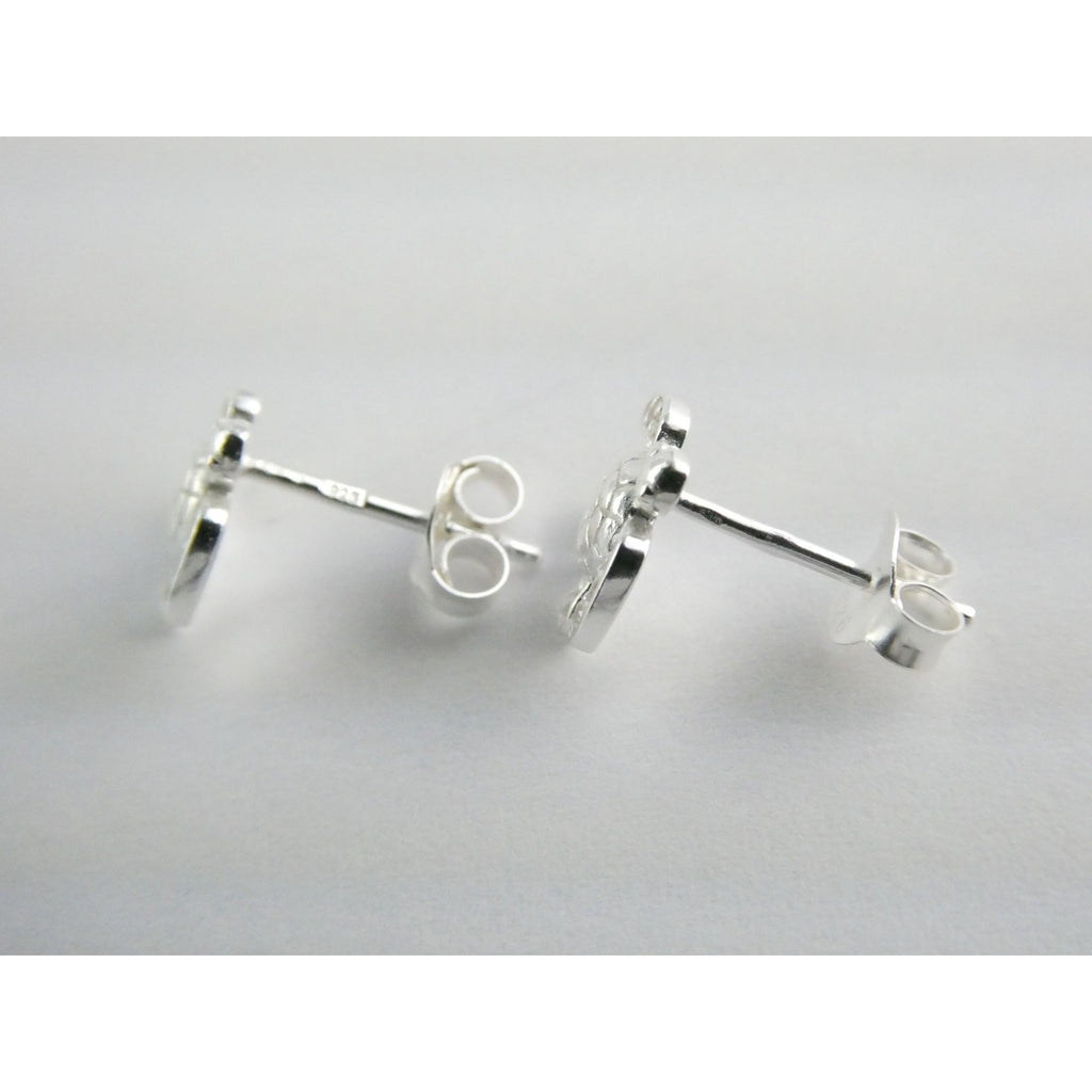 Sterling Silver Figural Sea Turtle Stud Earrings 1.1g 8mm Length NEW and UNUSED