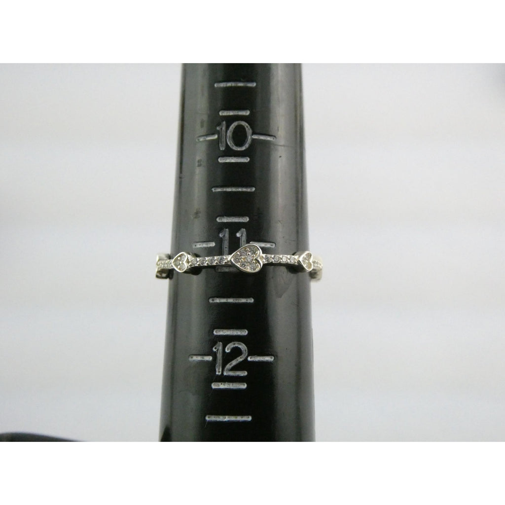 Sterling Silver Infinity Hearts Band Ring Size 11 Weighs 1.7 Grams
