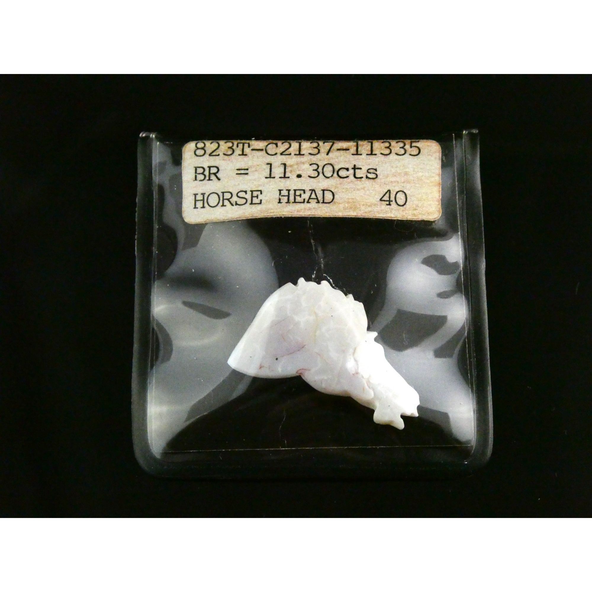 Carved Natural Opal Horse Head Specimen 2.2g Weight 11.3 Carats 26mm Length