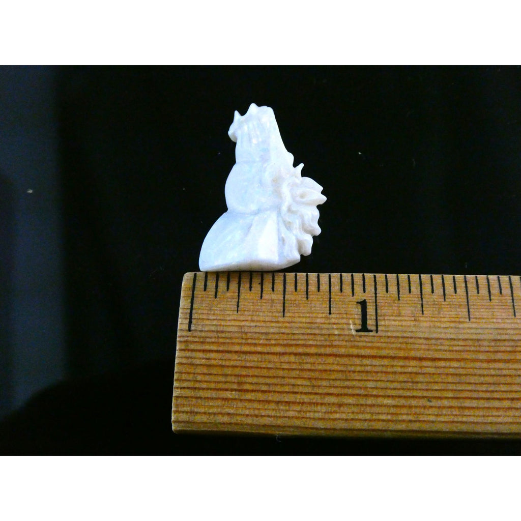 Carved Natural Opal Horse Head Specimen 2.2g Weight 11.3 Carats 26mm Length