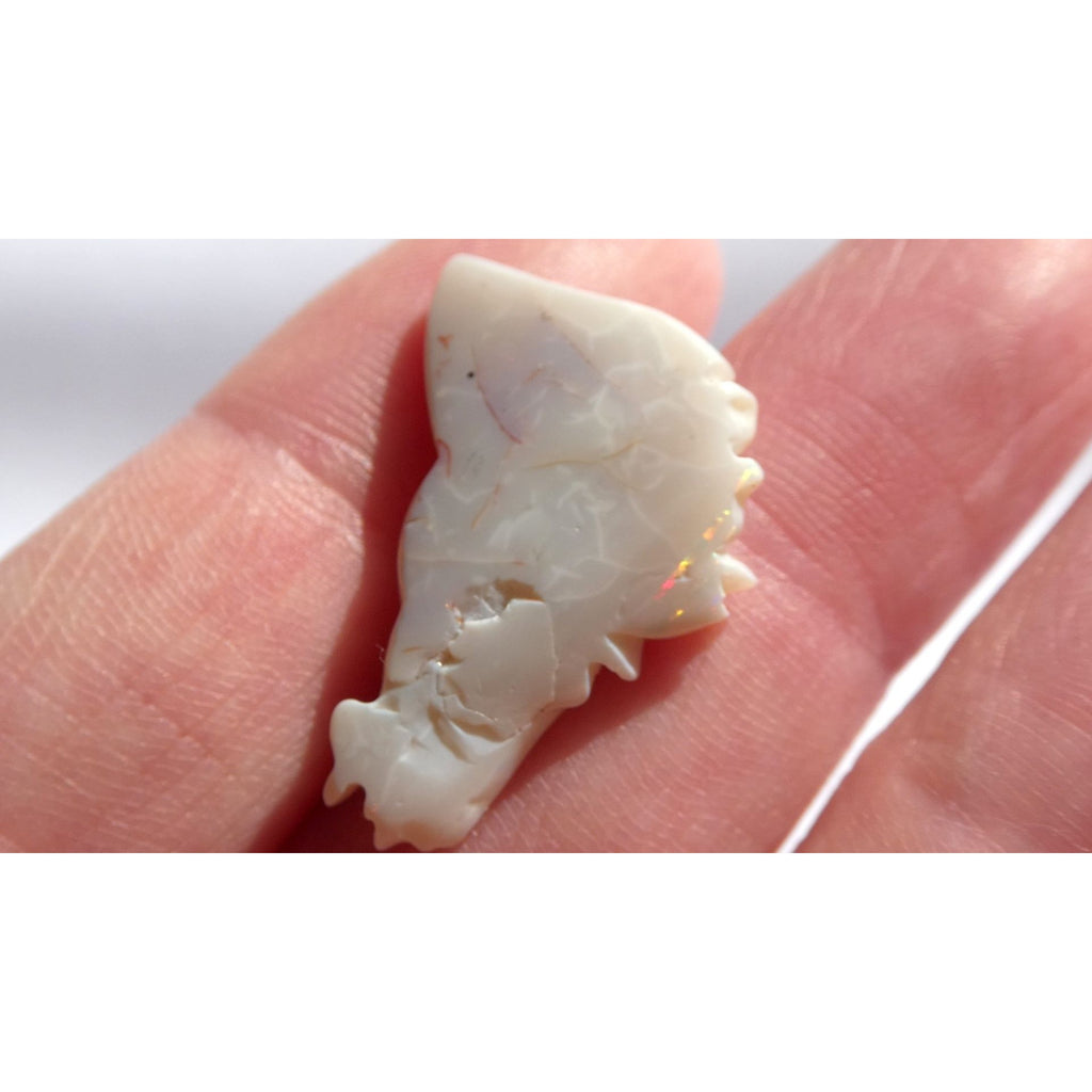Carved Natural Opal Horse Head Specimen 2.2g Weight 11.3 Carats 26mm Length