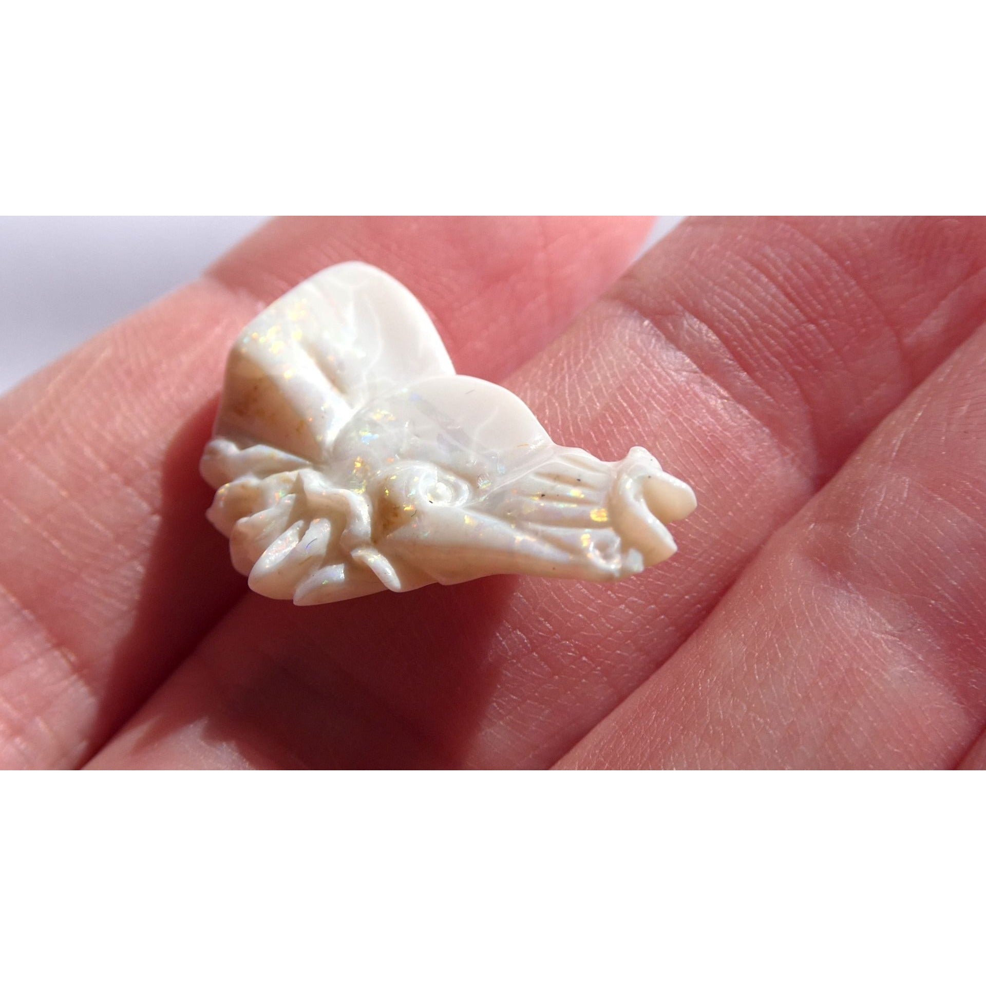 Carved Natural Opal Horse Head Specimen 2.2g Weight 11.3 Carats 26mm Length