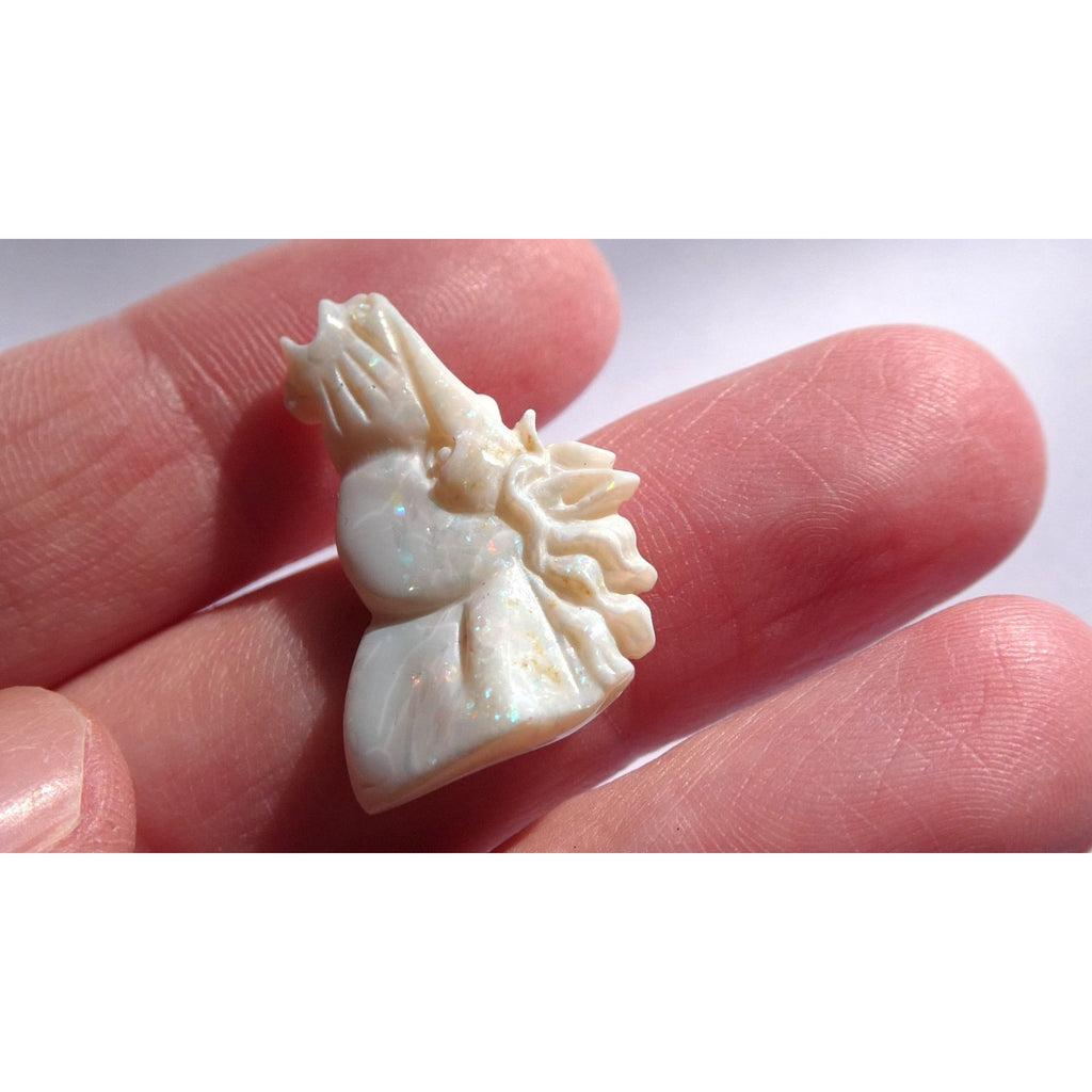 Carved Natural Opal Horse Head Specimen 2.2g Weight 11.3 Carats 26mm Length
